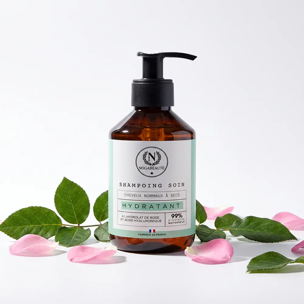 Flacon de shampoing soin naturel Nogabeauté