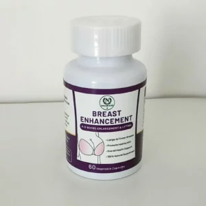 Flacon de complément alimentaire pour augmentation mammaire naturel